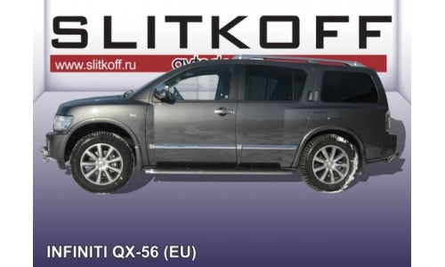 Защита штатного порога d42 Infiniti QX-56 на Infiniti QX56 (2004-2010) 