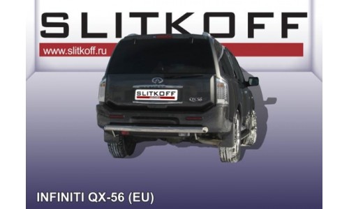 Защита заднего бампера d76 Infiniti QX-56 на Infiniti QX56 (2004-2010) 