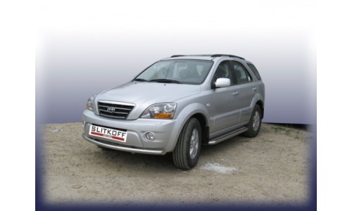 Защита переднего бампера d57 KIA Sorento New (2006) на Kia Sorento (2009-2012) 