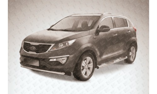 Защита переднего бампера d57 KIA Sportage (2010) на Kia Sportage (2010-2013) 