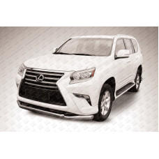 Защита переднего бампера d76+d57 двойная Lexus GX460 (2013)