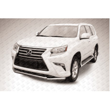 Защита переднего бампера d57+d57 двойная Lexus GX460 (2013)