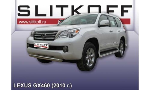 Защита переднего бампера d76 короткая Lexus GX-460 (2010) на Lexus GX460 (2009-2013) 