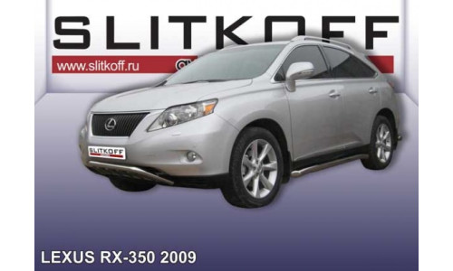 Защита переднего бампера d57 с защитой картера Lexus RX-350 (2009) на Lexus RX 300/330/350 (2003-2009) 