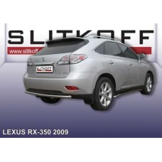 Защита заднего бампера d57 Lexus RX-350 (2009) Защита заднего бампера d57 Lexus RX-350 (2009)