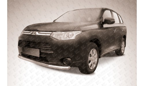 Защита переднего бампера d57 Mitsubishi Outlander (2014) на Mitsubishi Outlander (2014-2015) 