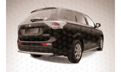 Защита заднего бампера d57 короткая Mitsubishi Outlander (2014) на Mitsubishi Outlander (2014-2015) 