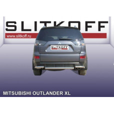 Защита заднего бампера d57 Mitsubishi Outlander XL (до 2010)