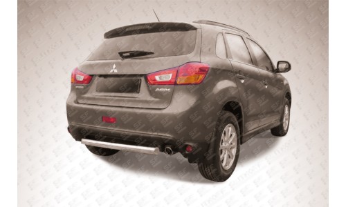 Защита заднего бампера d76 короткая Mitsubishi ASX (2014) на Mitsubishi ASX (2013-2017) 