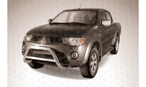 Кенгурятник низкий d76 Mitsubishi L-200 Triton на Mitsubishi L200 (2006-2013) 