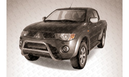 Кенгурятник низкий d57 Mitsubishi L-200 Triton на Mitsubishi L200 (2006-2013) 