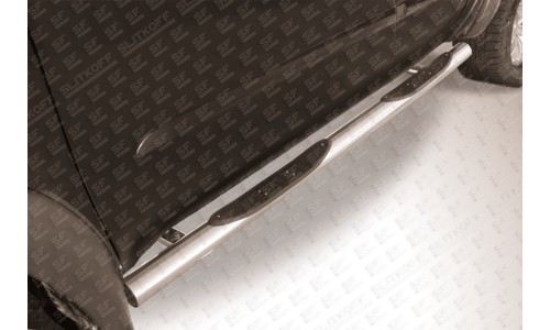 Пороги d76 с проступями Mitsubishi L-200 Triton на Mitsubishi L200 (2006-2013) 