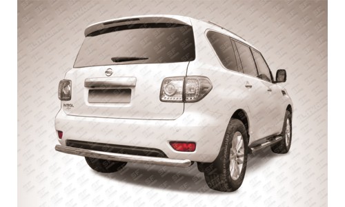 Защита заднего бампера d76 Nissan Patrol на Nissan Patrol (2010-2013) 