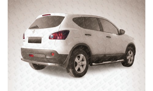 Защита заднего бампера d57 Nissan QASHQAI (2007) на Nissan Qashqai (2007-2010) 