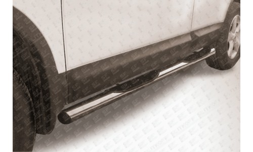 Пороги d76 с проступями Nissan QASHQAI (2011) на Nissan Qashqai (2010-2013) 