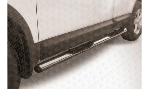 Пороги d76 с проступями Nissan QASHQAI +2 (2007) на Nissan Qashqai (2007-2010) 
