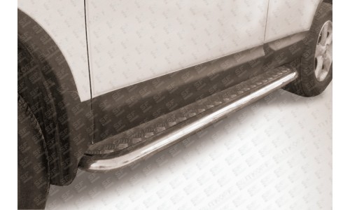 Пороги d57 с листом Nissan QASHQAI +2 (2007) на Nissan Qashqai (2007-2010) 