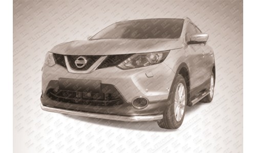 Защита переднего бампера d57 Nissan QASHQAI (2014) на Nissan Qashqai (2014-) 
