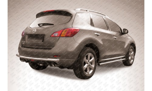 Защита заднего бампера d57 Nissan Murano (2011) на Nissan Murano Z51 (2008-2015) 
