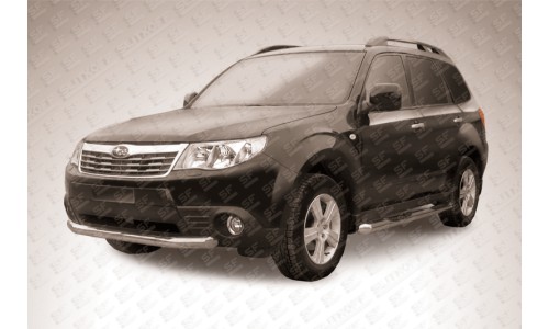 Защита переднего бампера d76 Subaru Forester на Subaru Forester (2009-2013) 