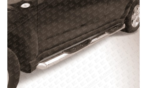 Пороги d76 с проступями Subaru Forester на Subaru Forester (2009-2013) 