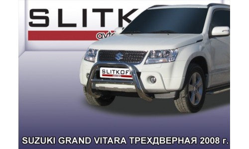 Кенгурятник низкий d76 Suzuki Grand Vitara (трехдверная 2008) на Suzuki Grand Vitara (5 дв.) (2009-2012) 