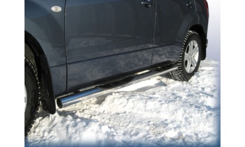 Пороги d76 с проступями Suzuki Grand Vitara (2005) на Suzuki Grand Vitara (5 дв.) (2005-2008) 