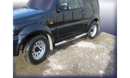 Пороги d76 с проступями Suzuki Jimny на Suzuki Jimny 