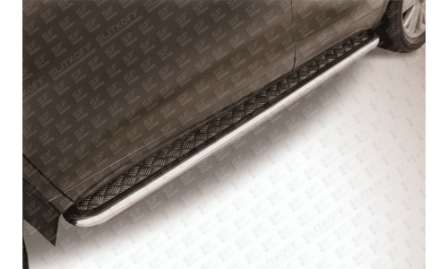 Пороги d57 с листом Toyota Highlander (2014) на Toyota Highlander (2014-2016) 