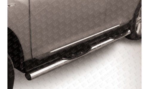 Пороги d76 с проступями Toyota Highlander (2010) на Toyota Highlander (2010-2013) 