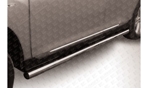 Пороги d76 труба Toyota Highlander (2010) на Toyota Highlander (2010-2013) 