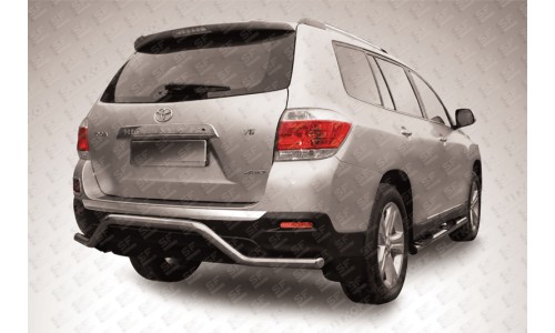 Защита заднего бампера d57 Toyota Highlander (2010) на Toyota Highlander (2010-2013) 