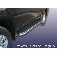 Защита штатного порога d42 Toyota Land Cruiser Prado (2010)