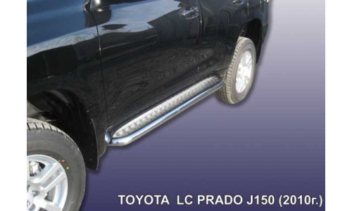 Пороги d57 с листом Toyota Land Cruiser Prado (2010) на Toyota Land Cruiser Prado 150 (2009-2012) 