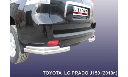 Уголки d76+d42 двойные Toyota Land Cruiser Prado (2010) на Toyota Land Cruiser Prado 150 (2009-2012) 