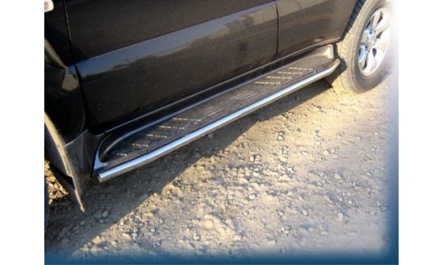 Защита штатного порога d42 Toyota Land Cruiser Prado (2003) на Toyota Land Cruiser Prado 120 (2003-2009) 