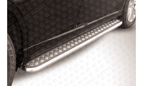 Пороги d57 с листом Toyota Venza (2013) на Toyota Venza (2013-2016) 