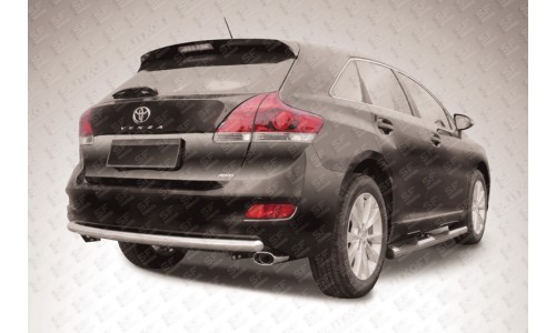 Защита заднего бампера d57 радиусная Toyota Venza (2013) на Toyota Venza (2013-2016) 