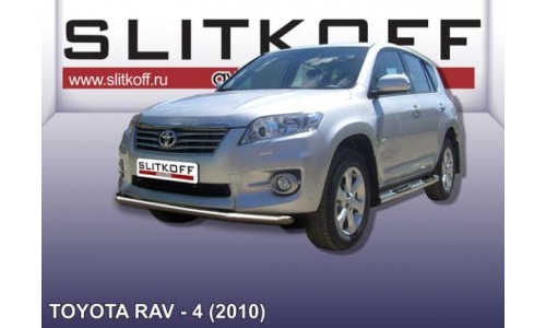Защита переднего бампера d57 Toyota RAV-4 (2010) на Toyota Rav4 (2010-2012) 