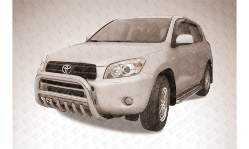 Кенгурятник низкий d76 с защитой картера Toyota RAV-4 (2006) на Toyota Rav4 (2006-2010) 