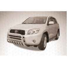 Кенгурятник низкий d57 c защитой картера Toyota RAV-4 (2006)