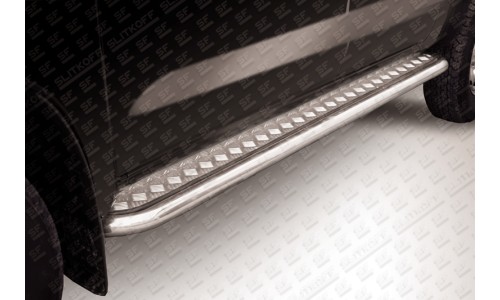 Пороги d57 c листом Toyota Hilux на Toyota Hilux Vigo (2006-2015) 