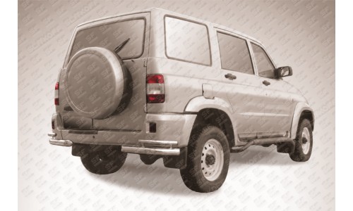 Уголки d76+d42 двойные UAZ Patriot на UAZ Patriot (2005-2014) 