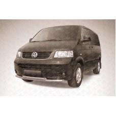 Защита переднего бампера d57+d57 двойная Volkswagen Multivan Защита переднего бампера d57+d57 двойная Volkswagen Multivan