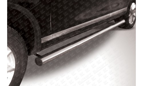 Пороги d76 труба Volkswagen Touareg (2010) на Volkswagen Touareg (2010-2014) 