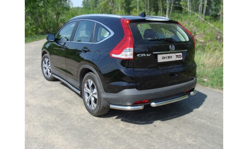 Защита задняя (уголки) 60,3 мм код HONCRV13-17 на Honda CR-V (2012-2015) 