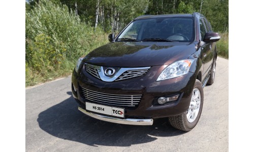 Защита передняя нижняя (овальная короткая) 75х42 мм код GRWALH514-03 на Great Wall Hover H5 (2011-) 