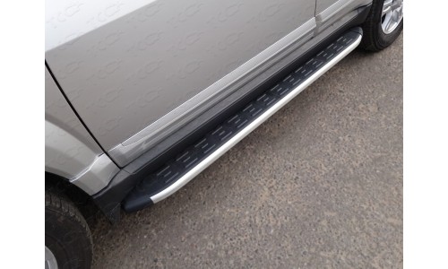 Пороги алюминиевые с пластиковой накладкой 1820 мм код GRWALH314-17AL  на Great Wall Hover H3 (2014-) 