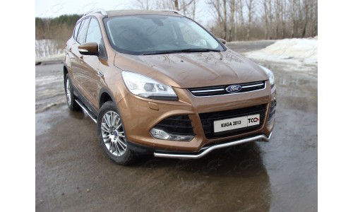 Защита передняя нижняя 42,4 мм код FORKUG13-03 на Ford Kuga (2013-2016) 