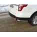 Защита задняя (уголки овальные) 75х42 мм код FOREXPL12-09 на Ford Explorer (2011-2015) 